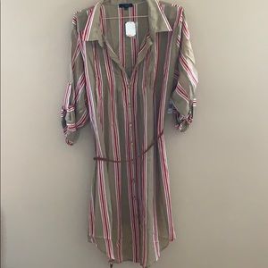 T bags Los Angeles super cute stripe dress sz 3X